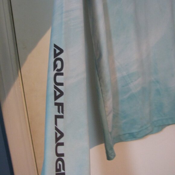 LAST CHANCE-Donate 11/30 2/$15 Aquaflauge T Tshirt Large Blue Tie Dye Inspired - Picture 4 of 5